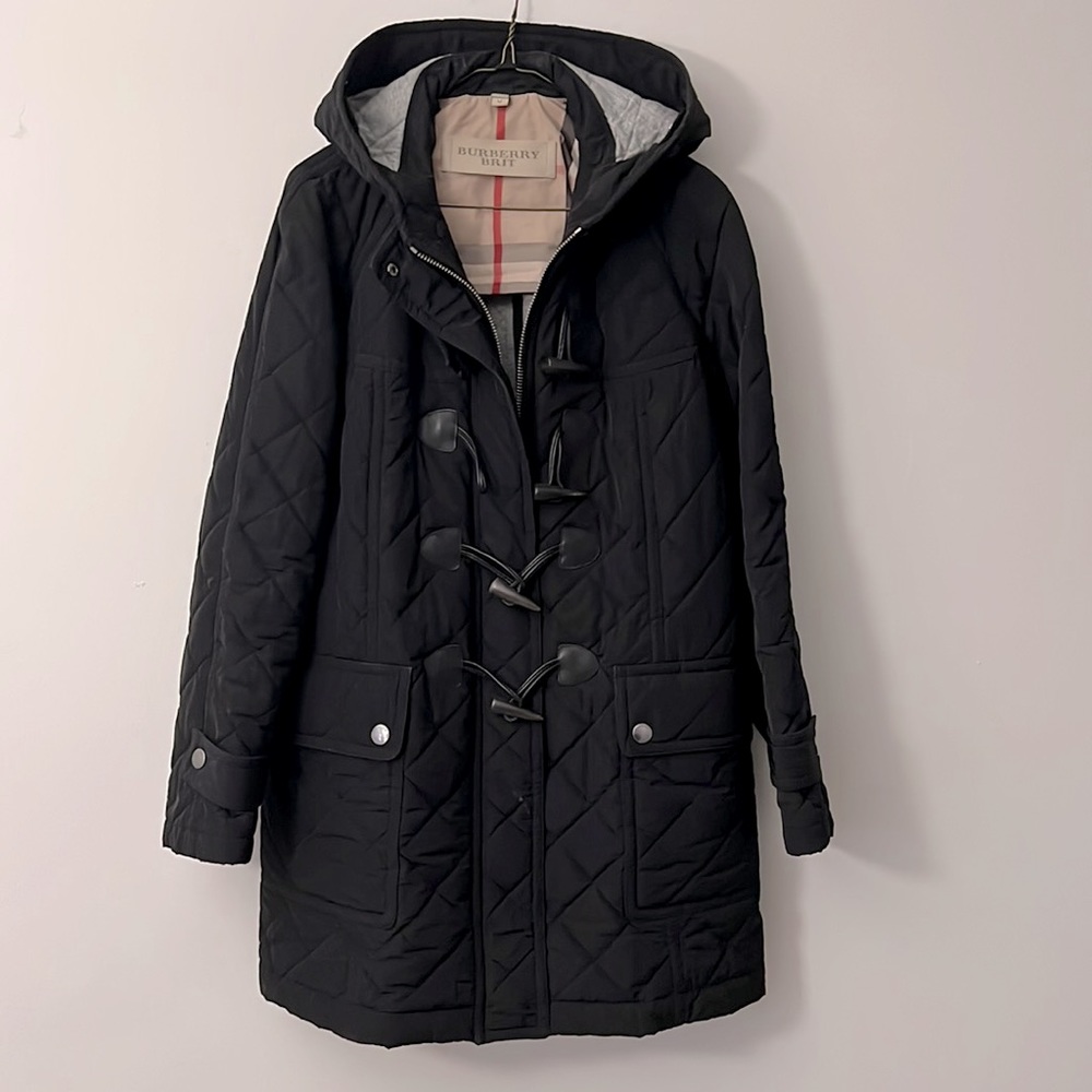Burberry Brit Peacoat - Black & Grey - M